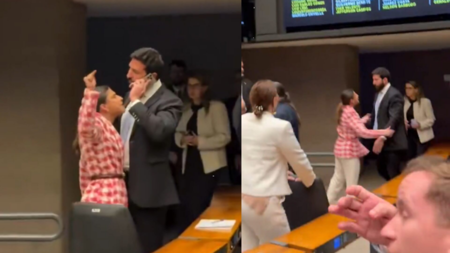 Camila Jara é filmada em ato de intimidação contra servidor na Câmara