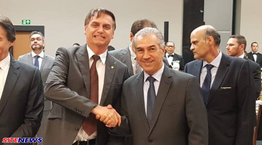 Bolsonaro discute a possível filiação do ex-governador Reinaldo Azambuja ao partido 