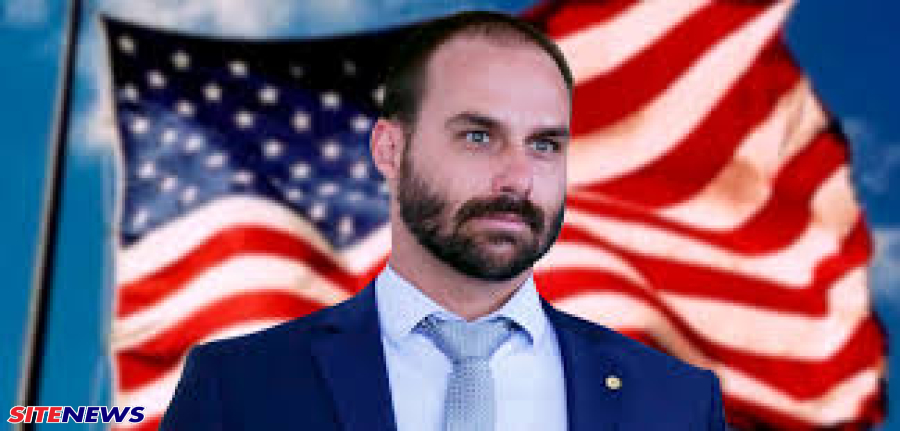 Eduardo Bolsonaro celebrou o anúncio do secretário dos EUA respeito da nova política de restrição de vistos direcionada a estrangeiros que censuram americanos 