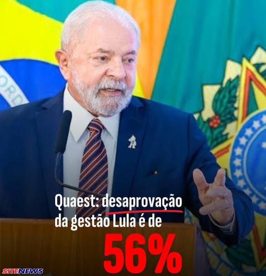 A desaprovação ao governo do presidente Luiz Inácio Lula da Silva (PT) alcançou um novo recorde